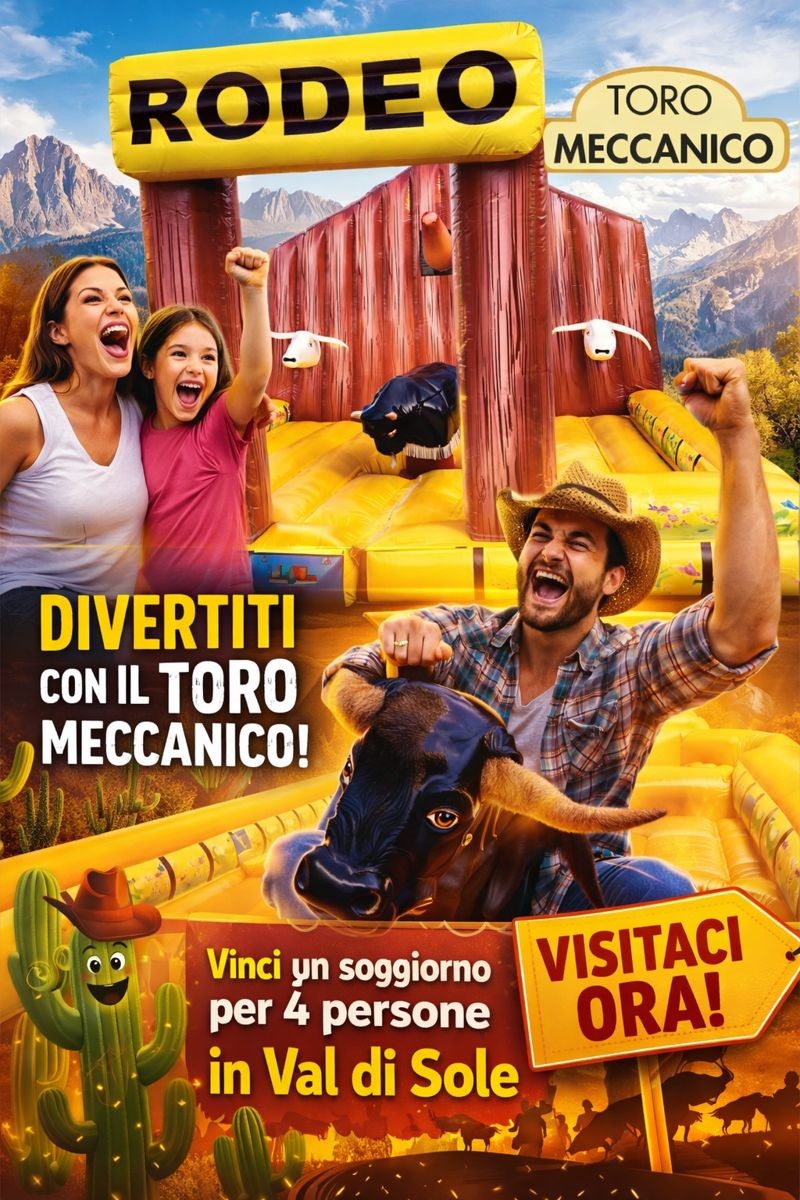 Torneo rodeo con toro meccanico per eventi